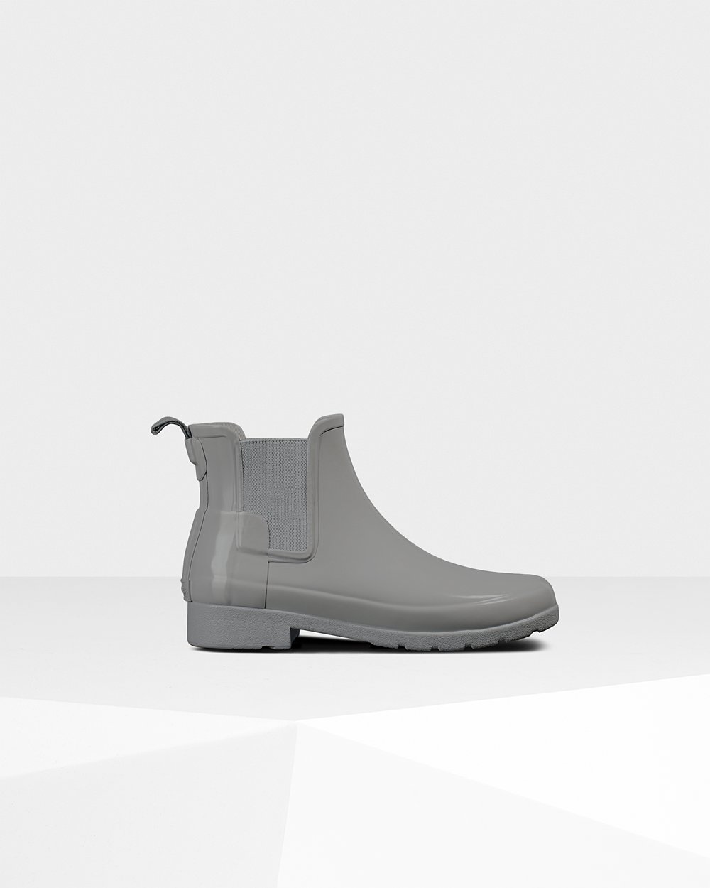 Botas Chelsea Hunter Feminina Cinzentas - Refined Gloss Slim Fit - 50LWQHVNE